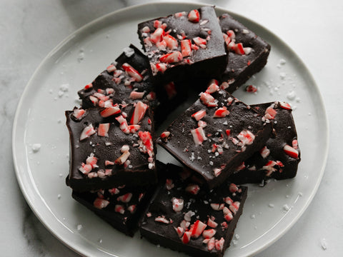 Candy Cane Collagen Freezer Fudge