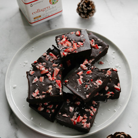 Candy Cane Collagen Freezer Fudge