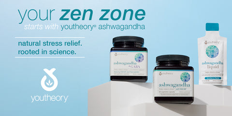 Your zen zone starts with youtheory® ashwagandha. Natural stress relief. Rooted in scrience. Click to shop now.
