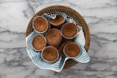 gluten-free lemon-blueberry-chia muffins