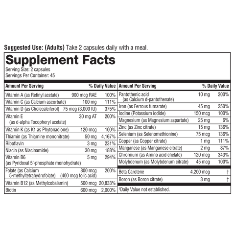 GSM.00071 GLP-1 Support High Potency Multi 00071_YT_GNC_LBL_GLP-1_Multi_90ct_SF