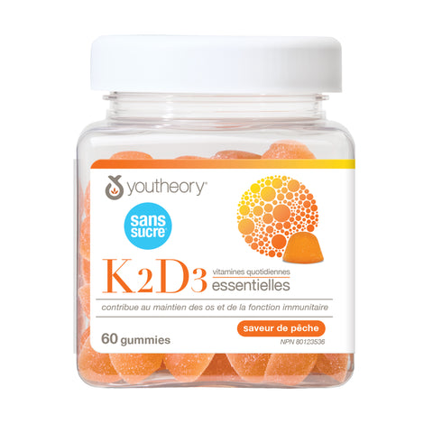 31002270 Youtheory K2D3 Gummies - Zero Sugar, Peach, 60 ct 31002270_MAIN2