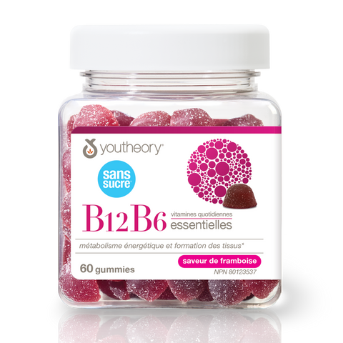 31002272 Youtheory B12B6 Gummies - Zero Sugar, 60 ct 31002272_YT_B12B6_ZeroSugar_Gummies_C3C_R2035_BTL_MAIN2