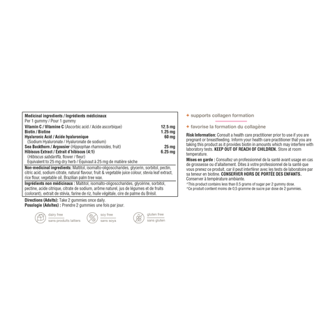 31002273 Youtheory Biotin+ Gummies - Zero Sugar Watermelon Flavour 60 Gummies 31002273_YT_Biotin+_ZeroSugar_Gummies_C3C_R2075_NFP