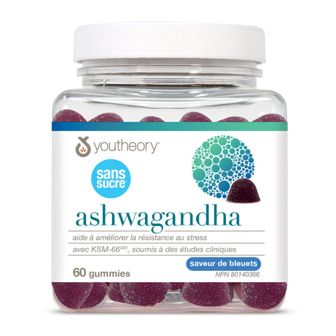 31002295 Youtheory Ashwagandha Gummies - Zero Sugar Blueberry Flavour 60 Gummies 31002295_YT_Ashwagandha_ZeroSugar_Gummies__MAIN2