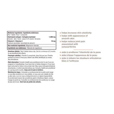 8000011 Youtheory Advanced Collagen 180 Tablets 8000011_V1_YT_Collagen_AdvFormula_180ct_NFP