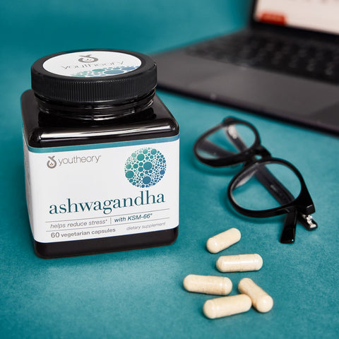 ASH.00758 Youtheory Ashwagandha 60 Capsules ASH