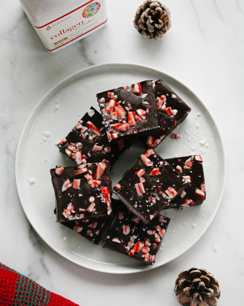 Collagen Candy Cane Fudge