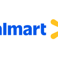 Walmart logo with blue text and yellow starburst on a white background