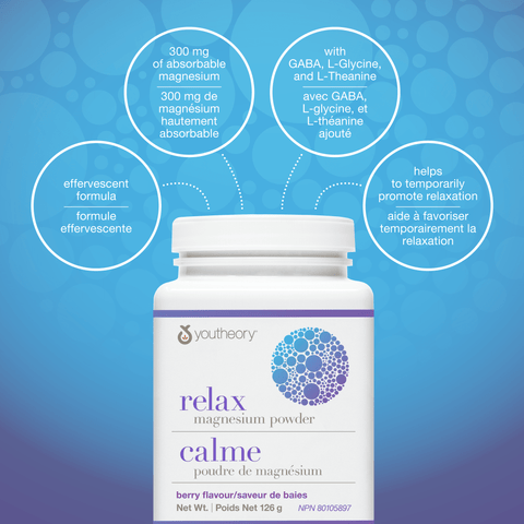 31001882 Youtheory Relax Magnesium Powder - Berry Flavour, Berry, 126 g Digital Shelf Image 3