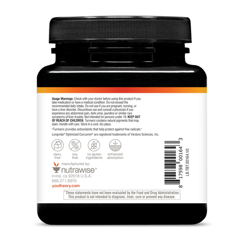 TBT.00164.BTL Total Body Turmeric Product Image - Back