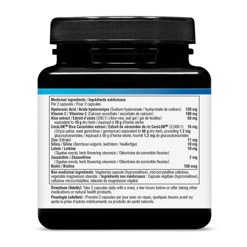 31002156 Youtheory Hyaluronic Plus, 60 ct Nutrition Facts Panel