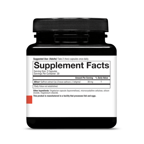 SA.00713.BTL Youtheory Saffron 60 Capsules Product Image - Nutrition Panel Alt