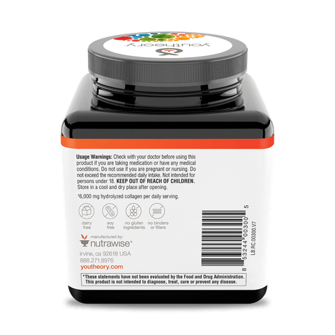 RC.00300 Youtheory Advanced Collagen Tablets Product Image - Back