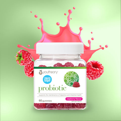 31002271 Youtheory Probiotic Gummies - Zero Sugar, Raspberry, 60 ct Digital Shelf Image 4