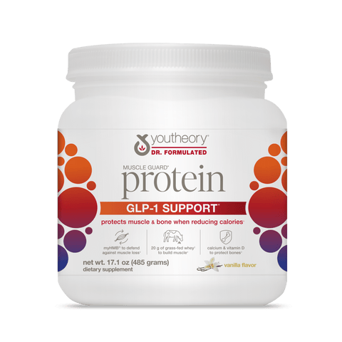 GSP.00079 Youtheory GLP-1 Support Muscle Guard Protein Vanilla Flavor oz Product Main Image