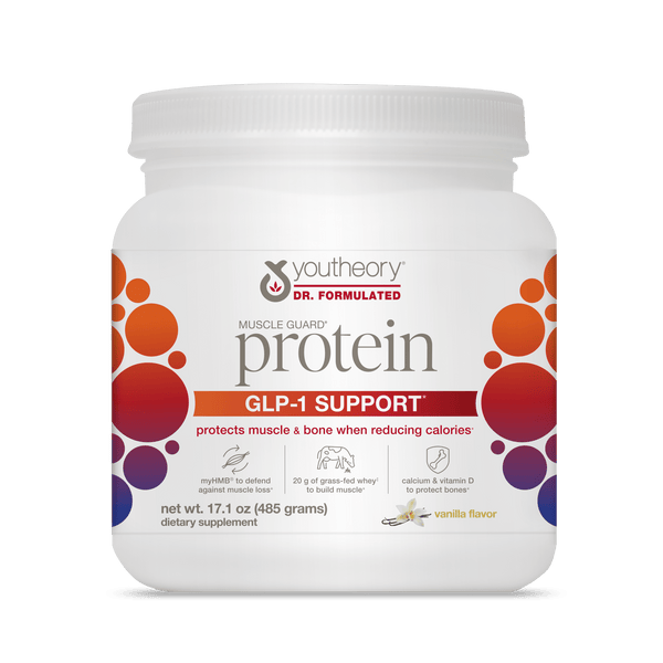 GLP-1 Support Muscle Guard Protein – Youtheory GLP-1 Support Muscle Guard Protein – Youtheory