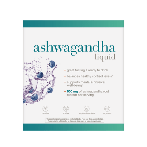 CTN.ASHL.92026 Youtheory Ashwagandha Liquid Blueberry Flavor 12 ct Product Image - Right