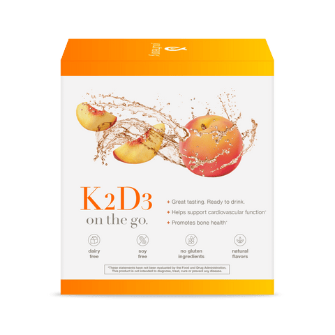 CTN.K2D3L.92030 Youtheory K2D3 Liquid Peach Flavor 12 ct Product Alt Image