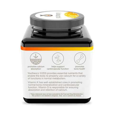 K2D3.92035 Youtheory K2D3 Capsules 60 Capsules Product Image - Left
