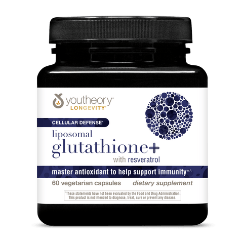 Youtheory Liposomal Glutathione + Resveratrol | Antioxidants For Healthy Aging Youtheory Liposomal Glutathione + Resveratrol | Antioxidants For Healthy Aging