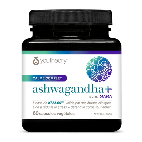 31002391 Youtheory Ashwagandha+ with GABA Capsules Product Main Image Alt
