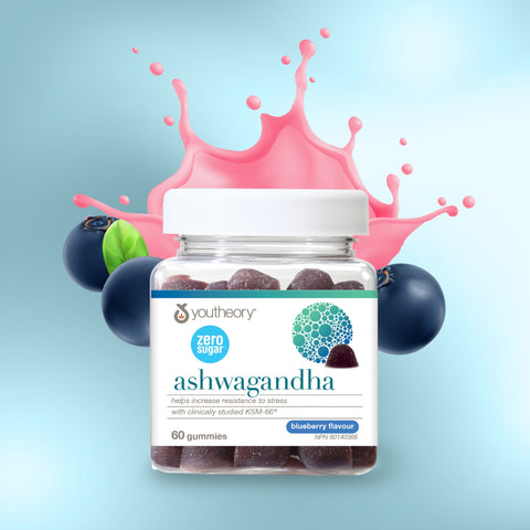 31002295 Youtheory Ashwagandha Gummies Zero Sugar 2,400 mg, Blueberry, 60 ct Digital Shelf Image 3
