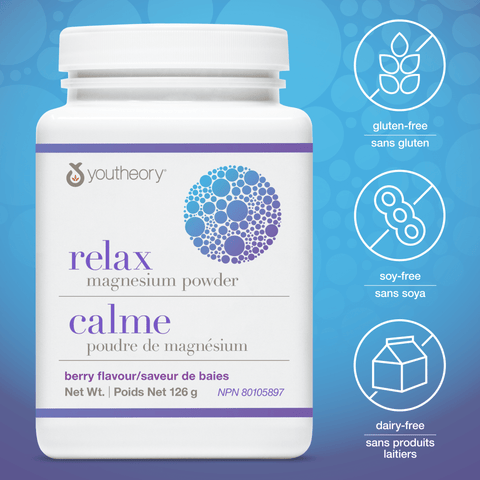 31001882 Youtheory Relax Magnesium Powder - Berry Flavour, Berry, 126 g Digital Shelf Image 4