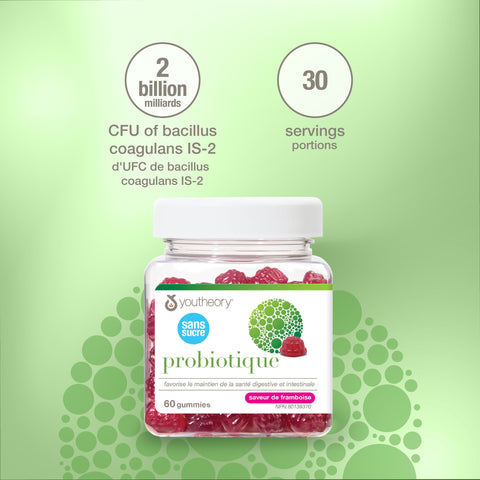 31002271 Youtheory Probiotic Gummies - Zero Sugar, Raspberry, 60 ct Digital Shelf Image 5