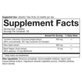 TA.00338.BTL Youtheory Turmeric Advanced Capsules Product Image - Nutrition Panel