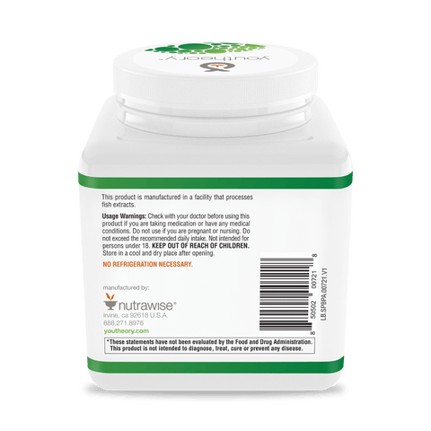 SPBPA.00721 Youtheory Spore Probiotic Powder Sweet Flavor 3.45 oz Product Image - Back