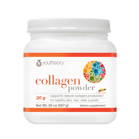 CP.00020 Youtheory Collagen Powder Vanilla Flavor 20 oz Product Main Image