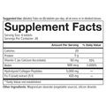 ACM.00352 Youtheory Mens Collagen 160 Tablets Nutrition Facts Panel