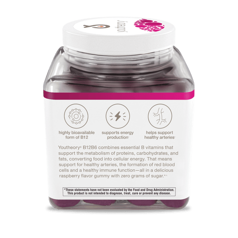 B12B6G.92032 Youtheory B12B6 Zero Sugar Gummies 60ct Product Alt Image