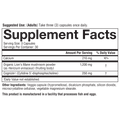 LM.00127.BTL Youtheory Lion's Mane + Capsules Product Image - Nutrition Panel