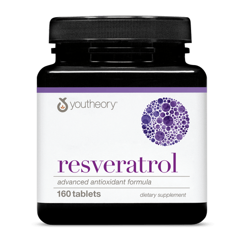 RA.00309 Youtheory Resveratrol Advanced 160 Capsules Product Main Image