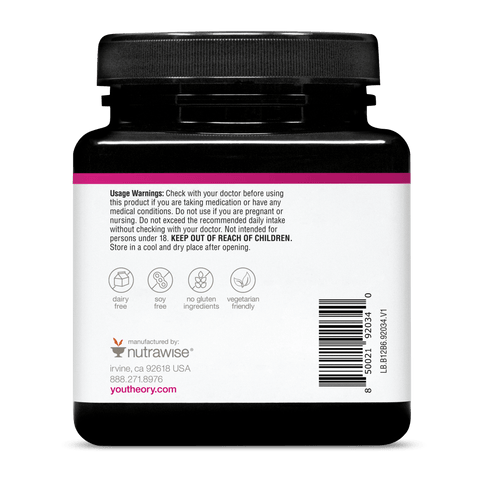 B12B6.92034 Youtheory B12B6 Capsule 60 Capsules Product Image - Back